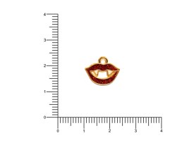 Dije Esmaltado Colmillos Brillantes